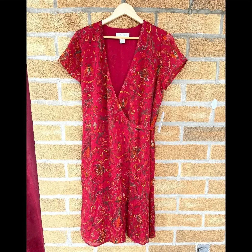 emanuel ungaro silk dress sz 14